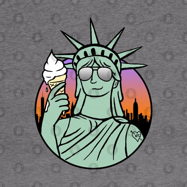 Ice Cream for Liberty! (New York - Statue of Liberty) by UselessRob